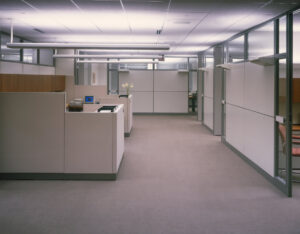 office from 1980s interior