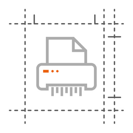 Secure Document Shredding Icon