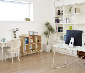 a minimalist home office