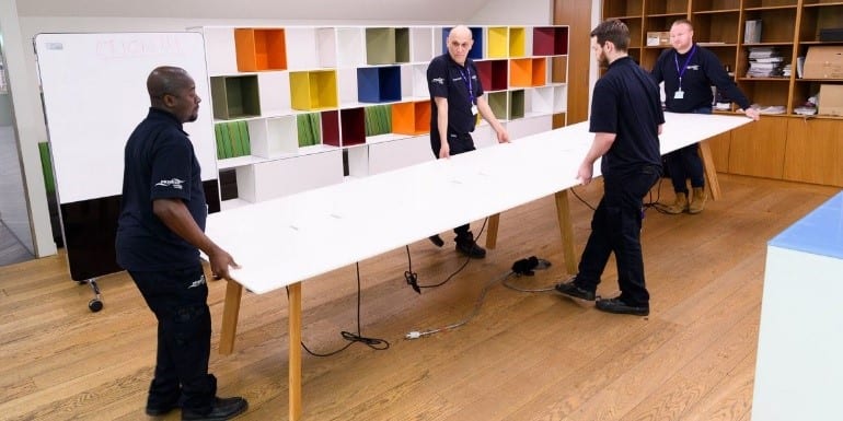 KPMG Moving Furniture