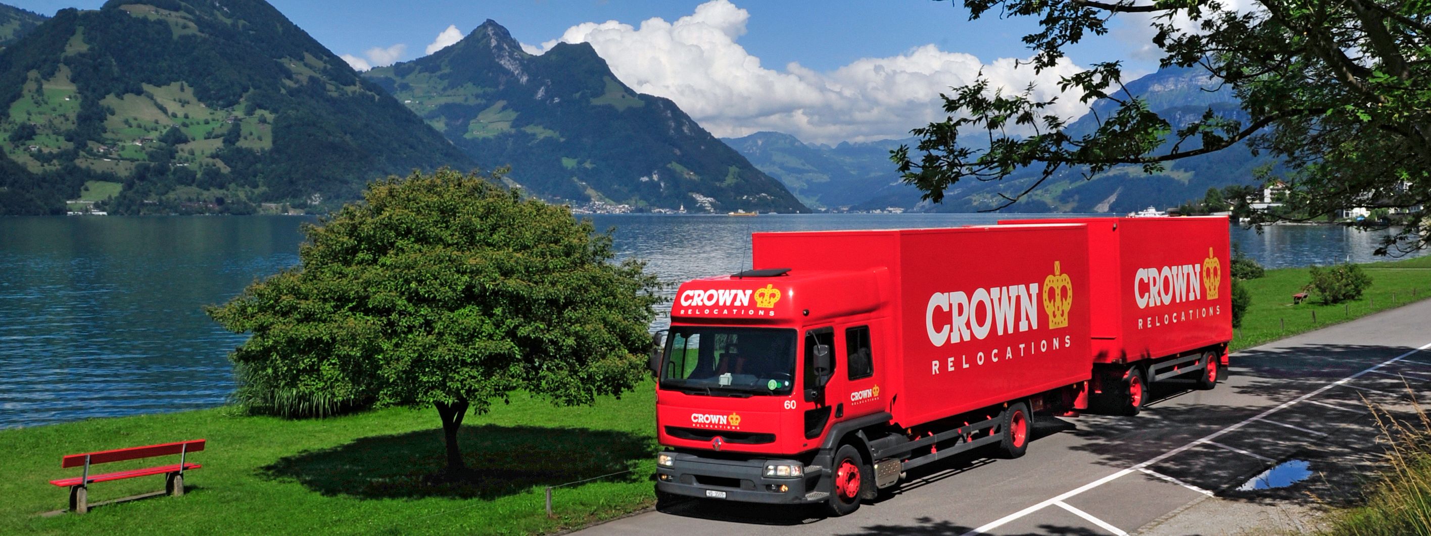 Truck in alps