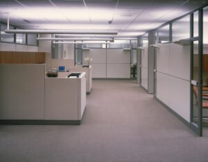 office from 1980s interior